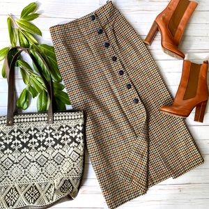 Vintage wool blend midi skirt